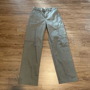 No Boundaries green straight leg cargo pants